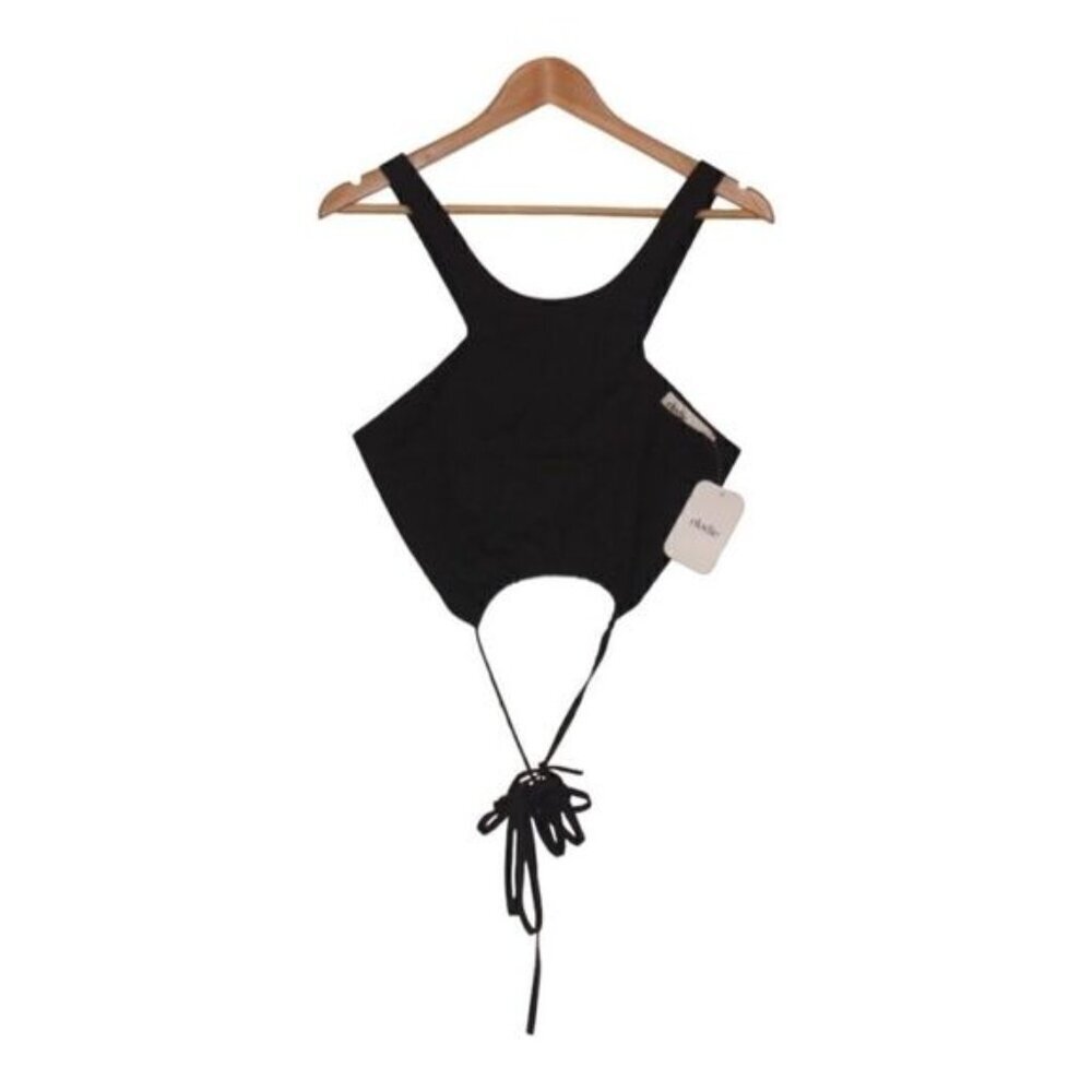 NWT Elodie Black Crop top Women Size Medium